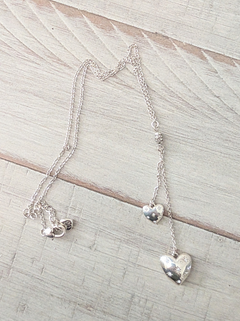 Brighton Stellar Heart Lariat Necklace - Silver